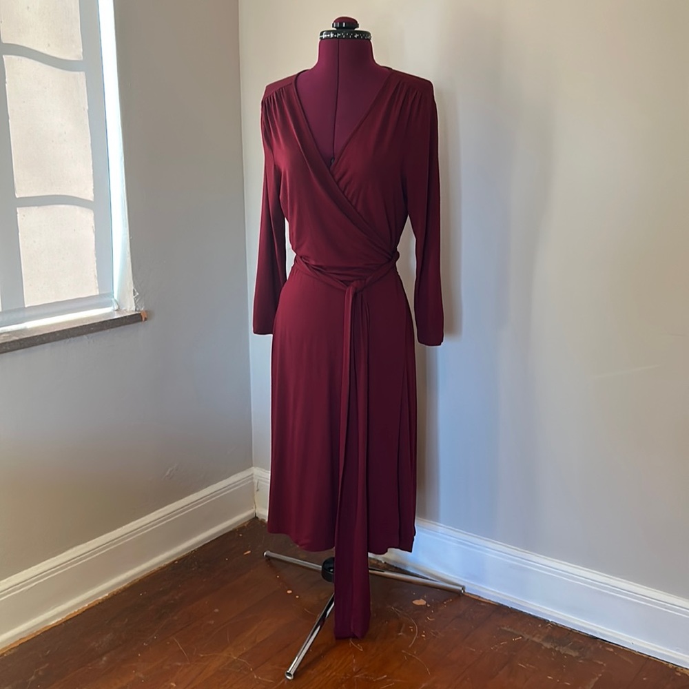 Wrap front dress